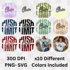 Push Own Limit - Urban Grunge Motivational Self-Challenge Empowerment Statement Artwork