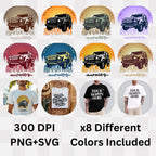 We Don't Waste Time Adventure Awaits - Off-Road Sunset Statement Artwork