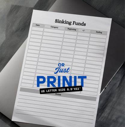 Sinking Funds Tracker