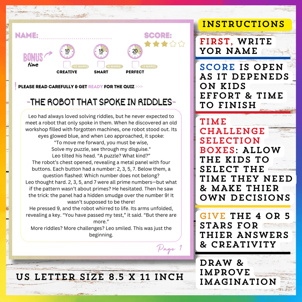 Logic Reading Stories