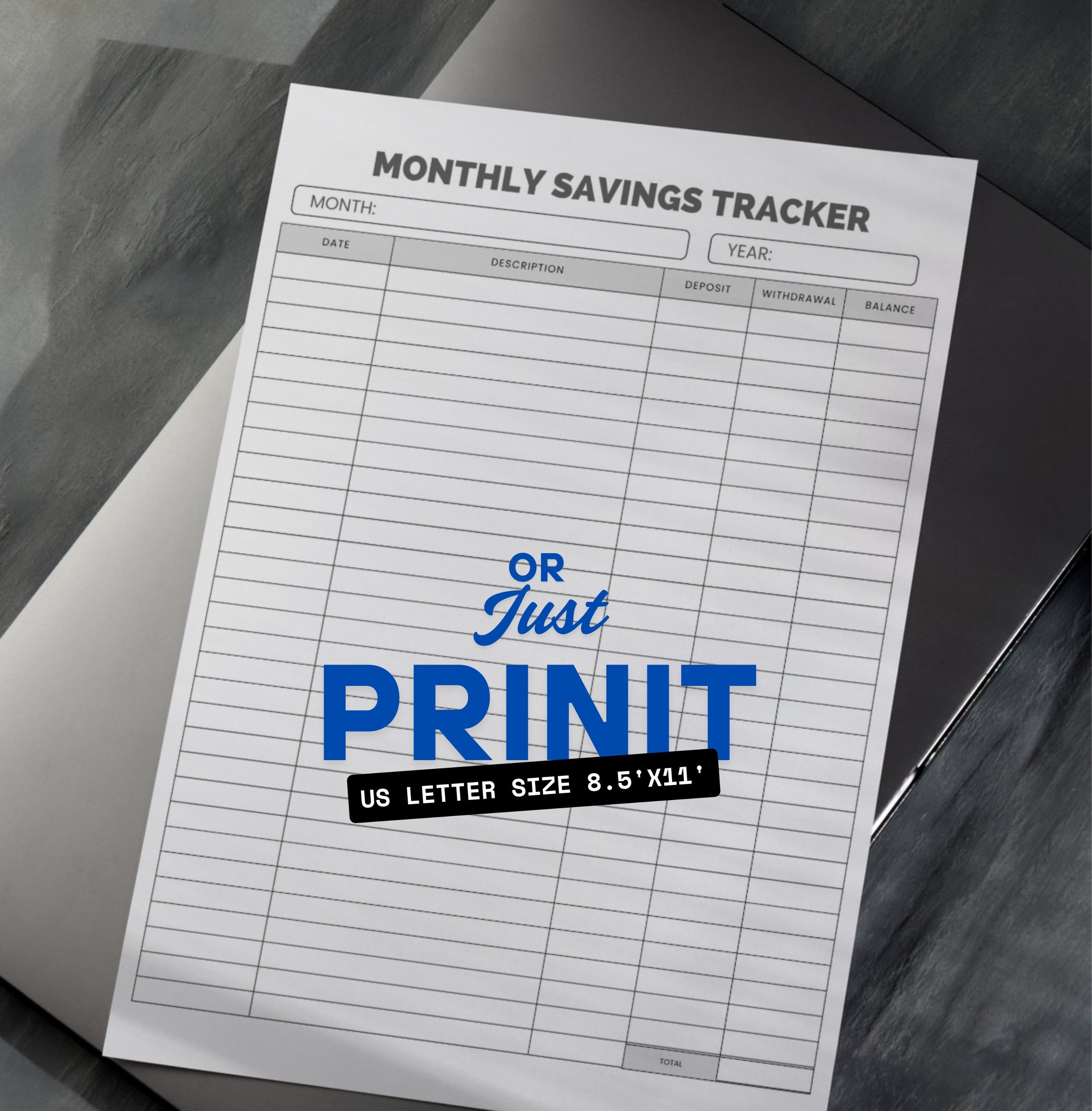 Monthly Saving Tracker