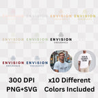 Envision Endurance - Geometric Mountain Minimalist Statement Artwork