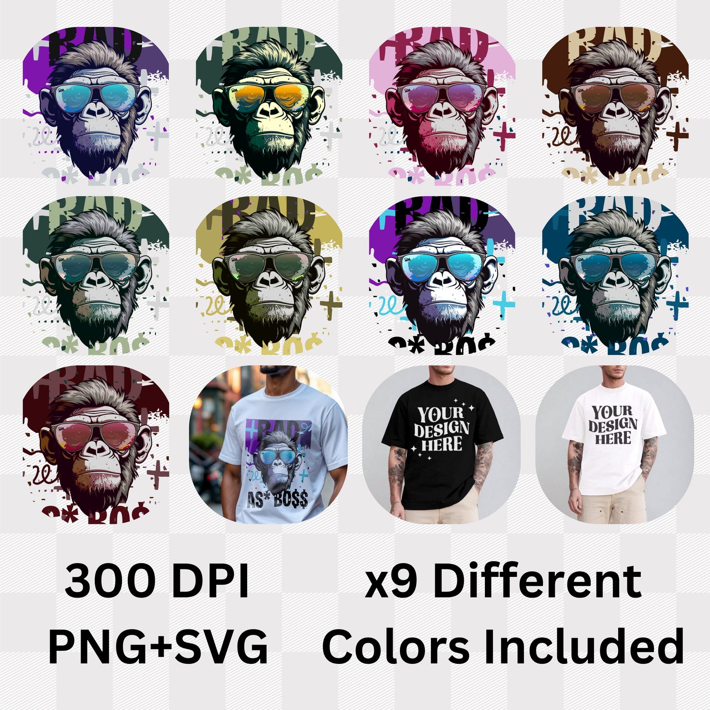 Bad As Boss - Graffiti Monkey Urban Street Statement Artwork