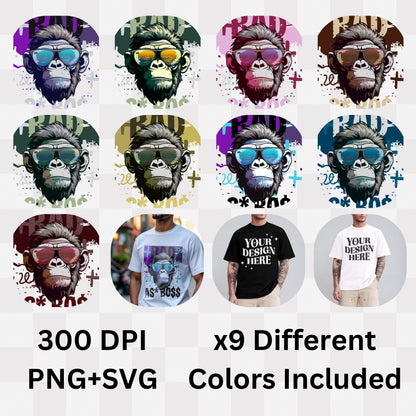 Bad As Boss - Graffiti Monkey Urban Street Statement Artwork