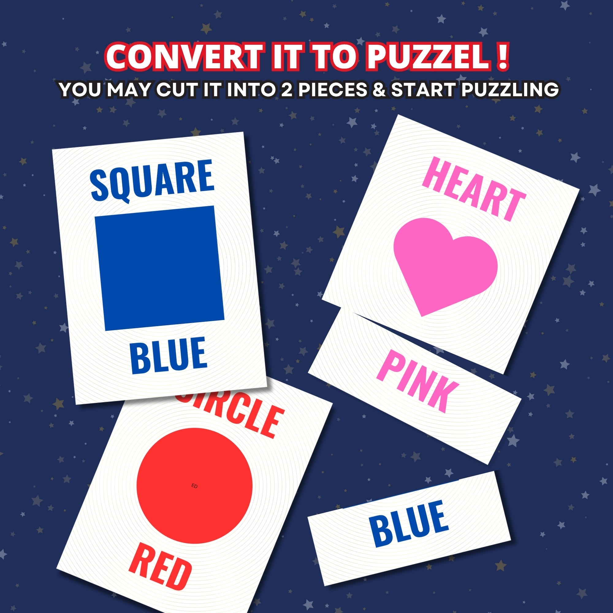 Shapes and Colors Flashcards