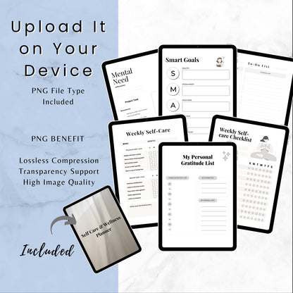 Selfcare & Wellness Planner Bundle