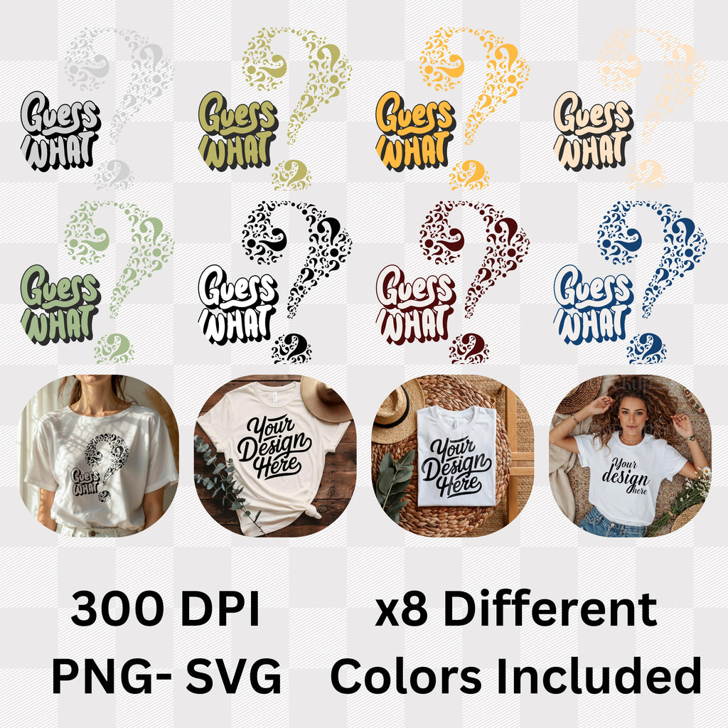 Guess What - Question Mark Mystery Intrigue Conversation Starter Statement Artwork