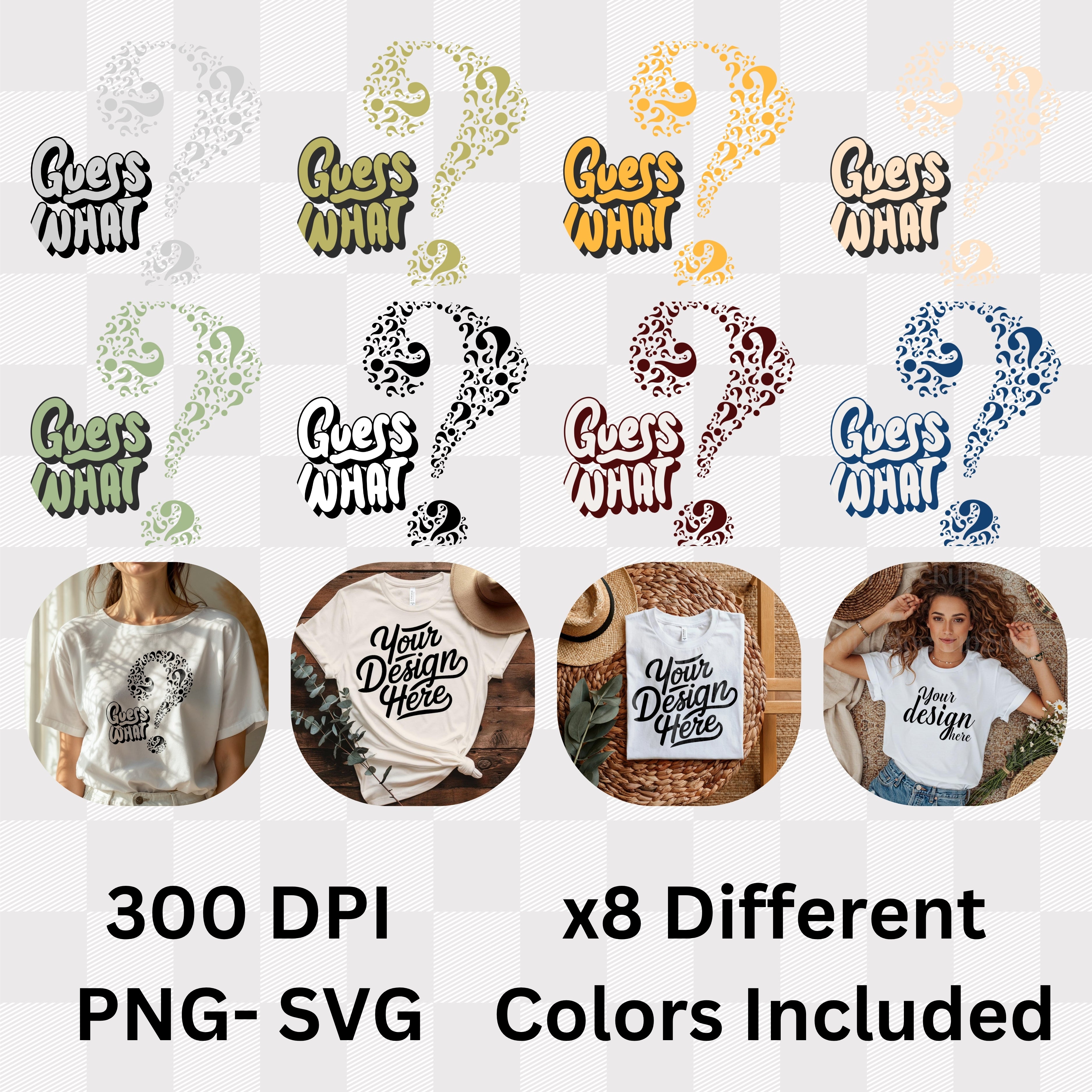 Guess What - Question Mark Mystery Intrigue Conversation Starter Statement Artwork