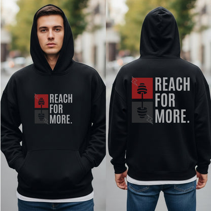 Reach For More - Fitness Barbell Ambition Statement Artwork