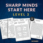 80 Mazes Fun Activity Sheets For Kids & Adults - 3 Levels