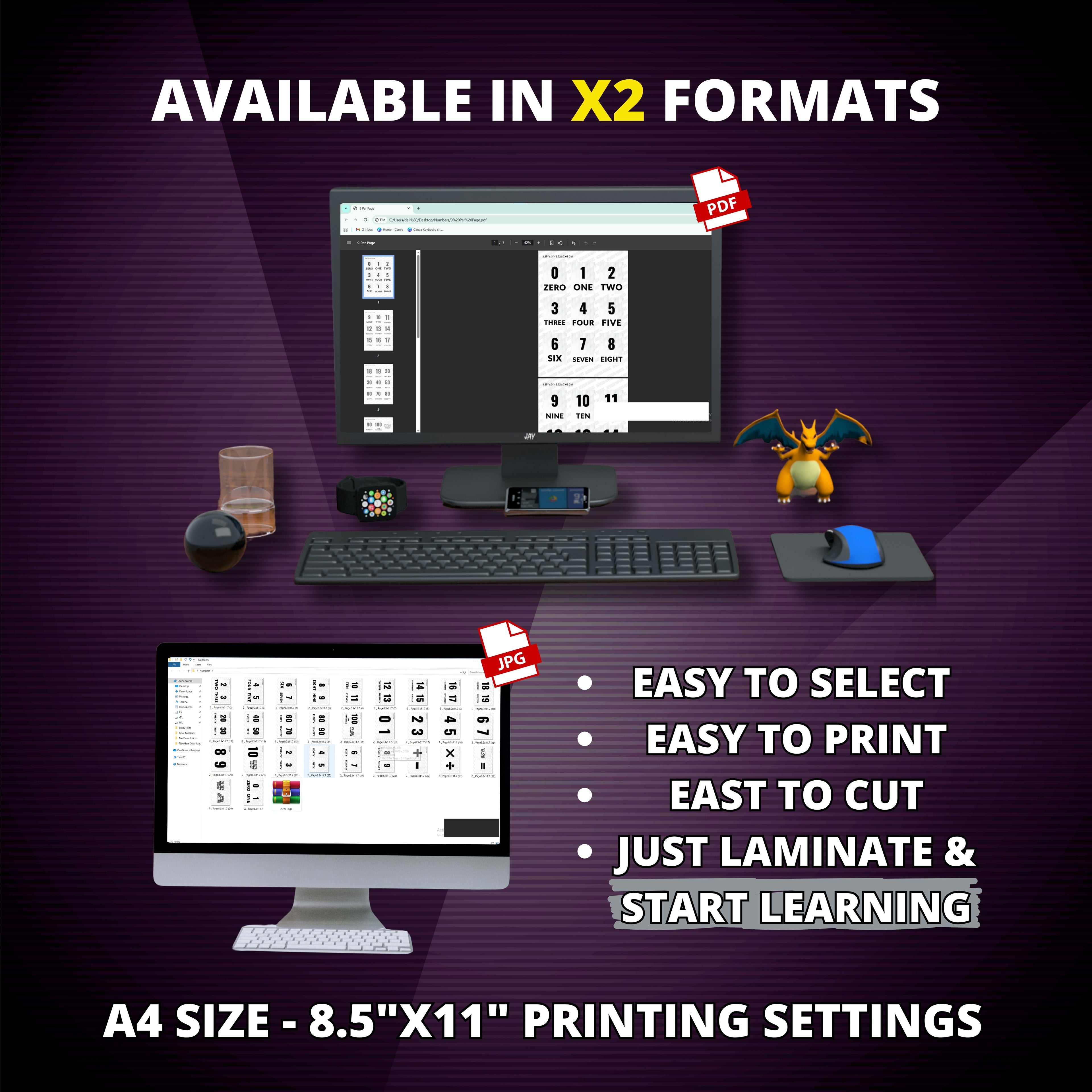 Number Flashcards - Fun Math Course