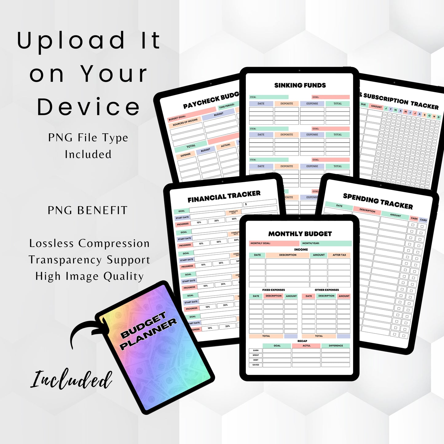Rainbow Budget Planner Bundle