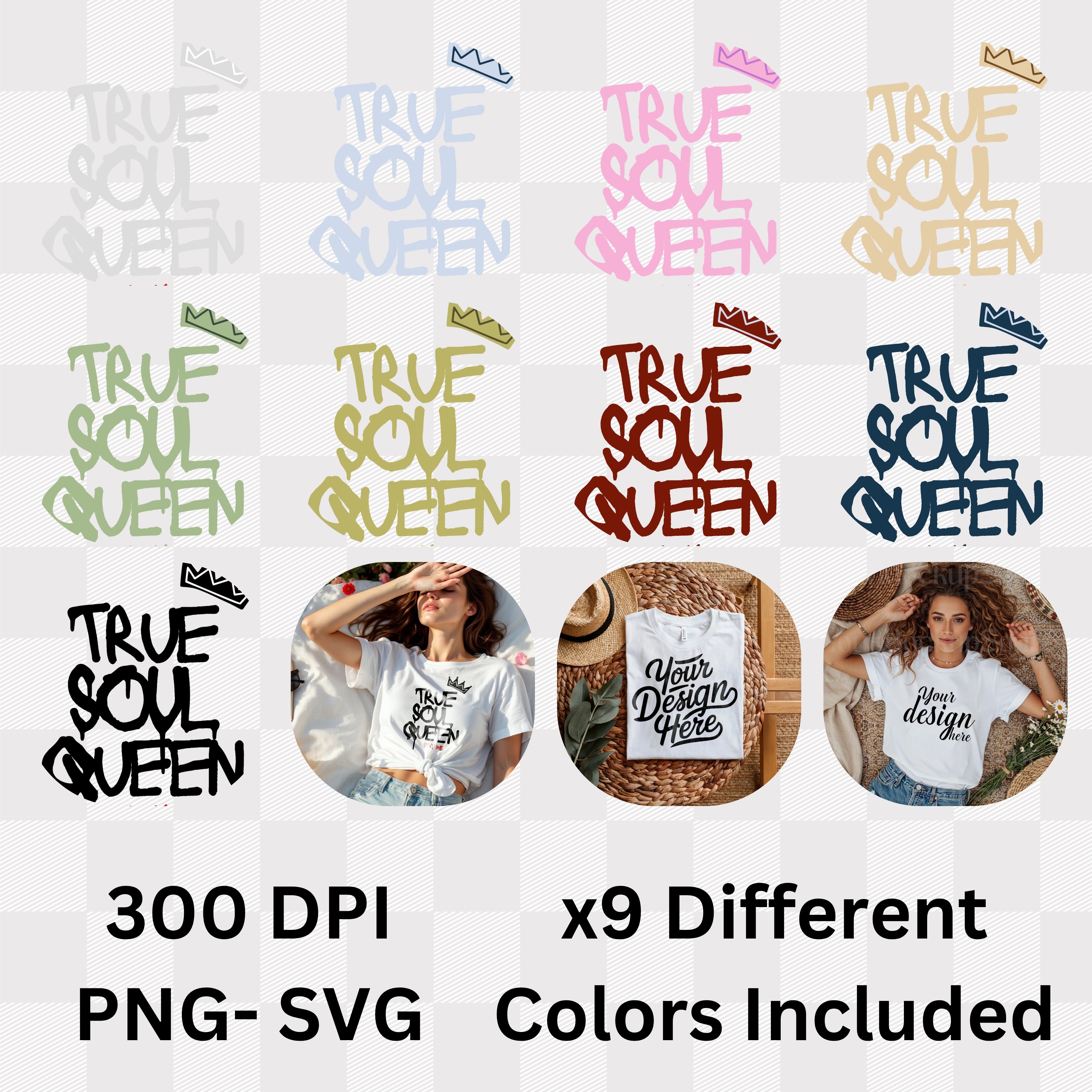 True Soul Queen Stay Me - Crowned Authenticity Self-Love Empowerment Statement Artwork