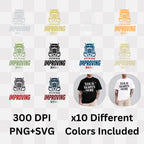 Power Improving - Truck Driver Motivational Progress Artwork