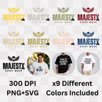 Majesty Every Move - Winged Skull Confidence Statement Artwork