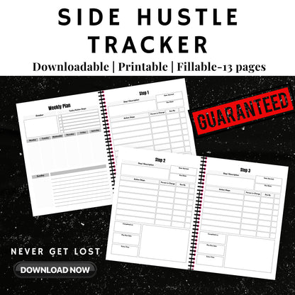 Side Hustle Planner & Trackers Bundle