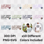 Music Royal Beats Timeless Vibes - Colorful Skull Statement Artwork