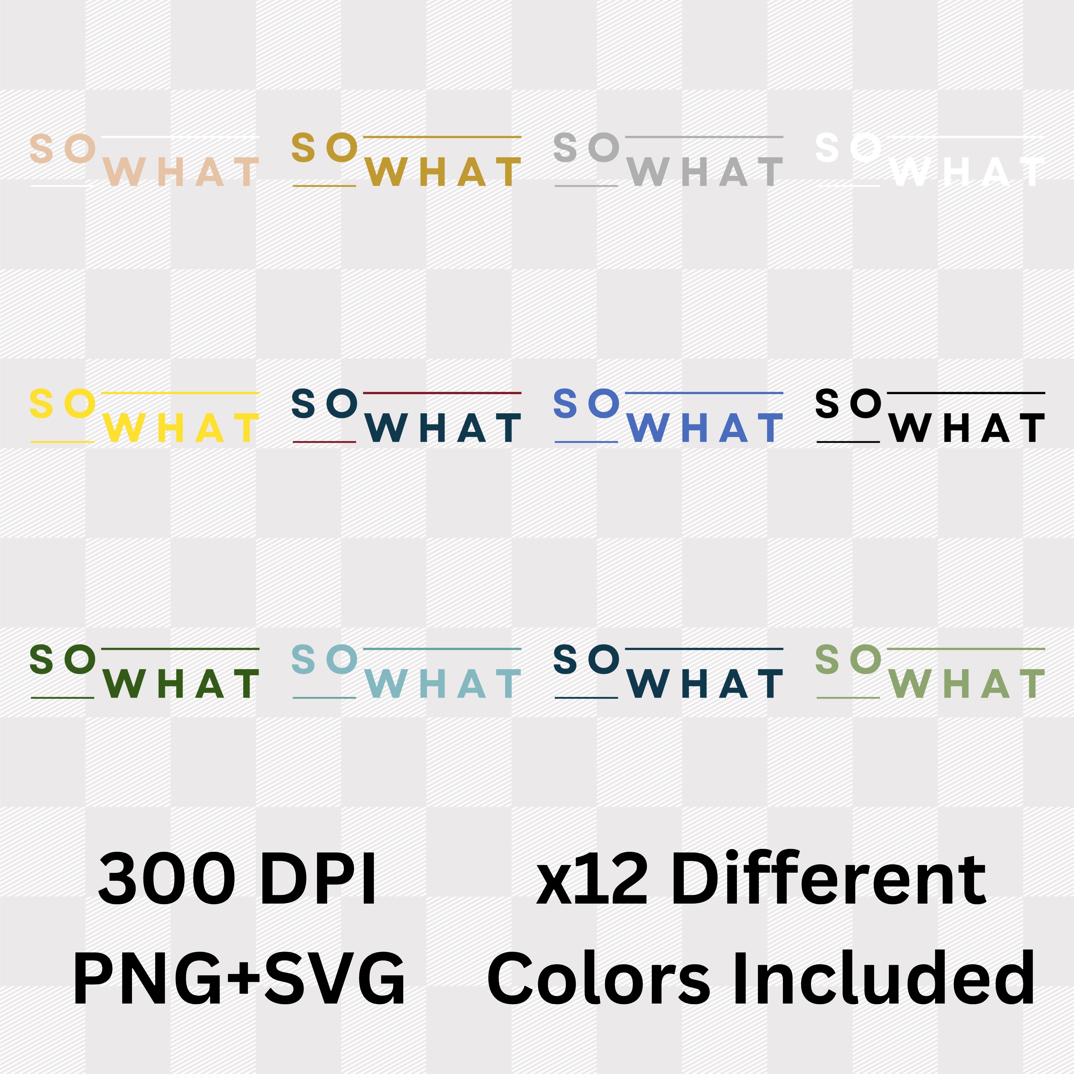 So What - Minimalist Attitude Statement Artwork