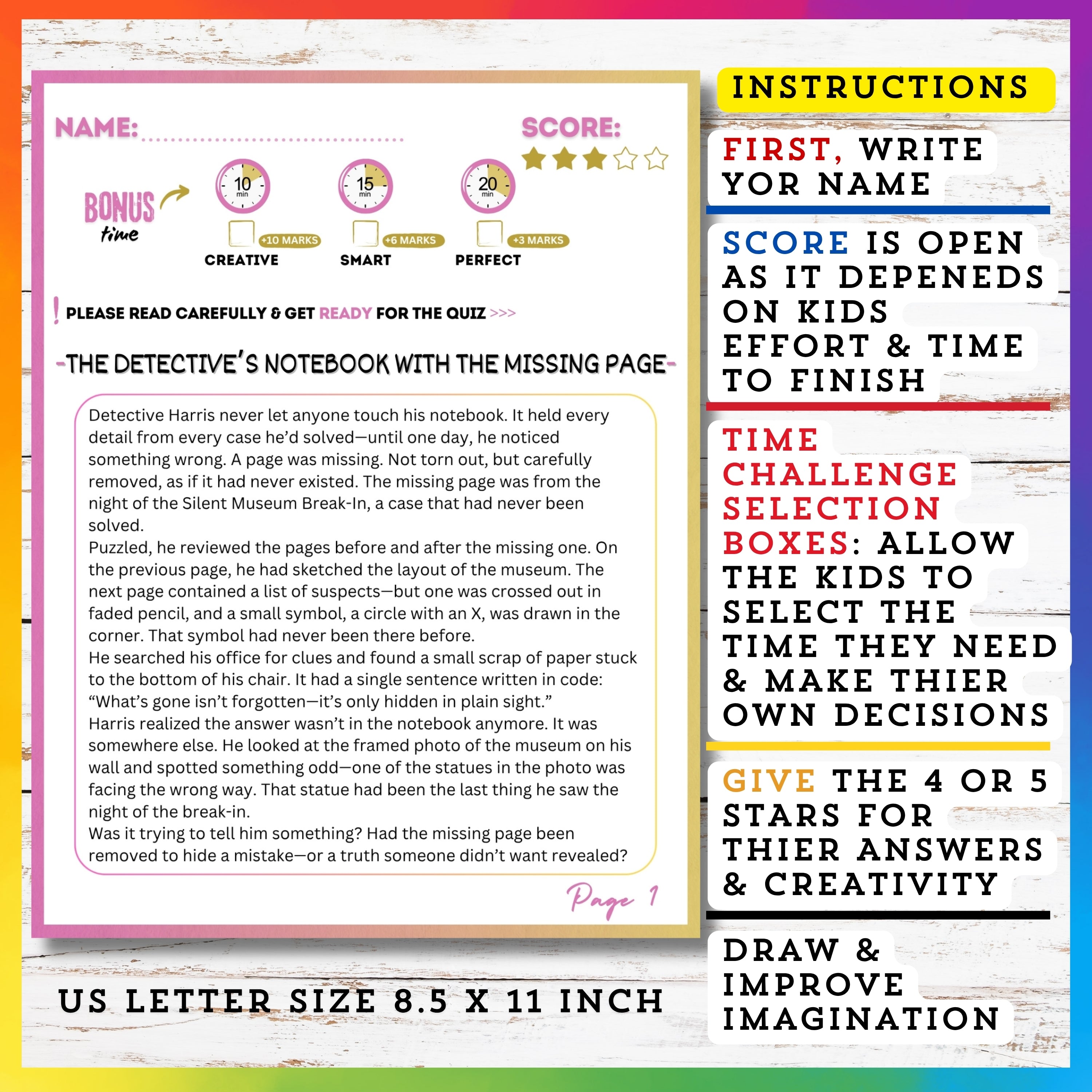 Detectives Reading Stories