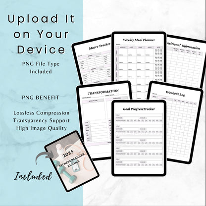 Fitness Planner & Trackers Bundle