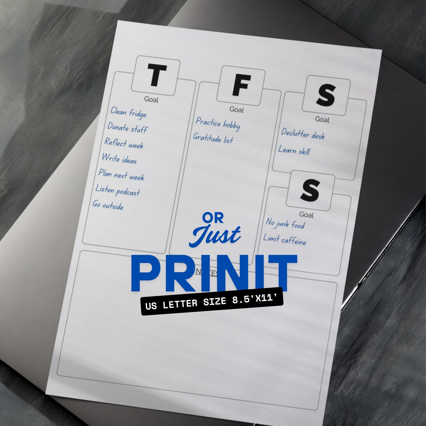 Daily Habbit & Goal Tracker x2 PDFs