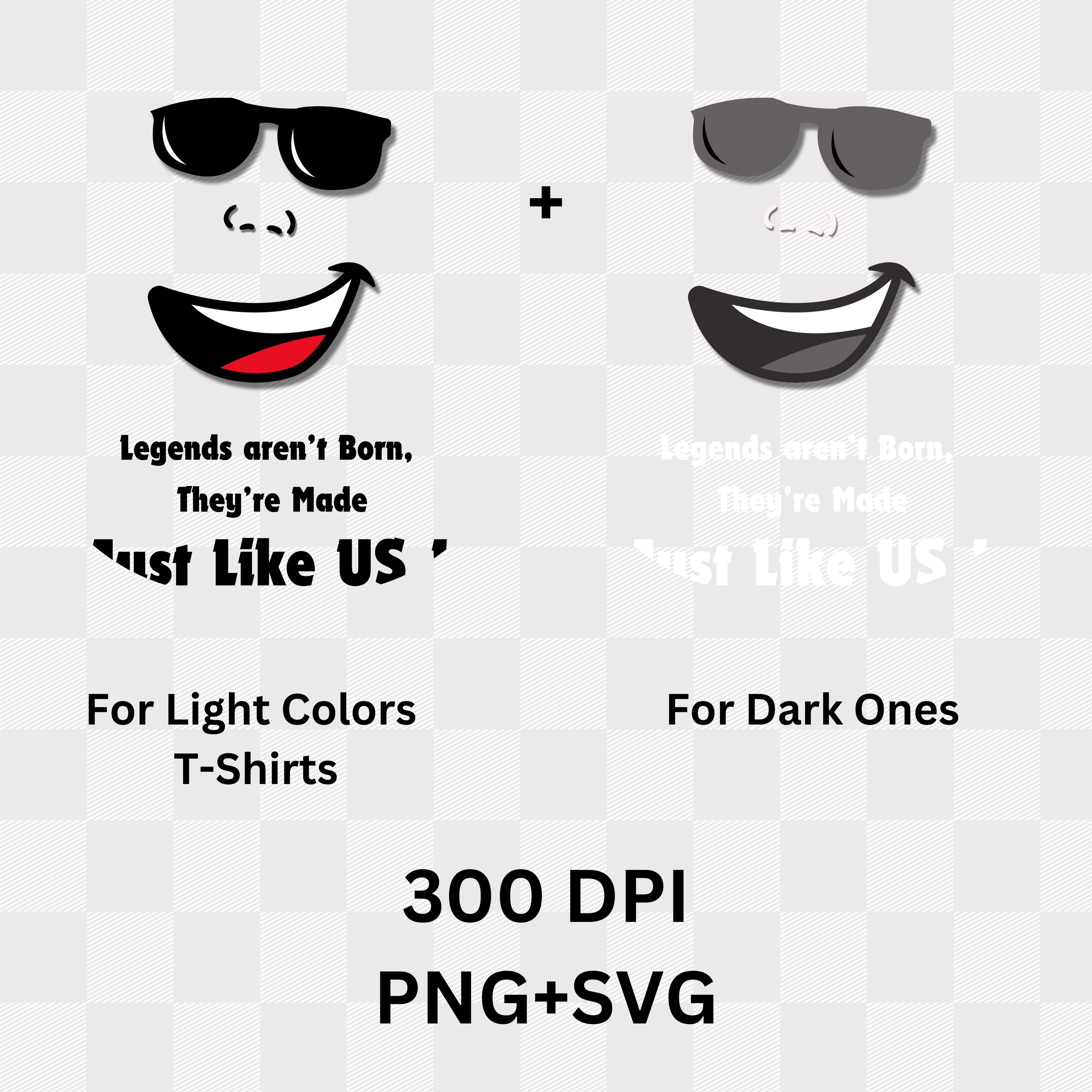 Legends Aren't Born They're Made Just Like Us - Motivational Statement Artwork