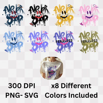 Never Fearless Origin - Graffiti Street Art Bold Expression Statement Artwork