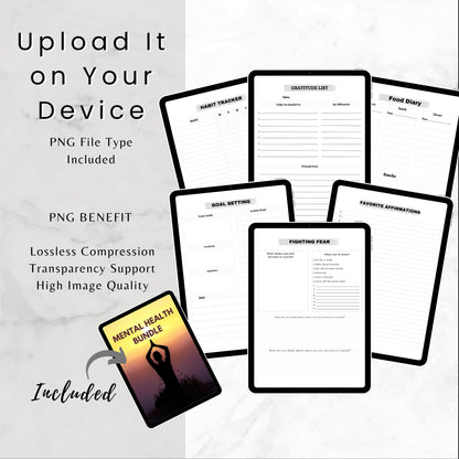 Mental Health Planner & Journal Bundle