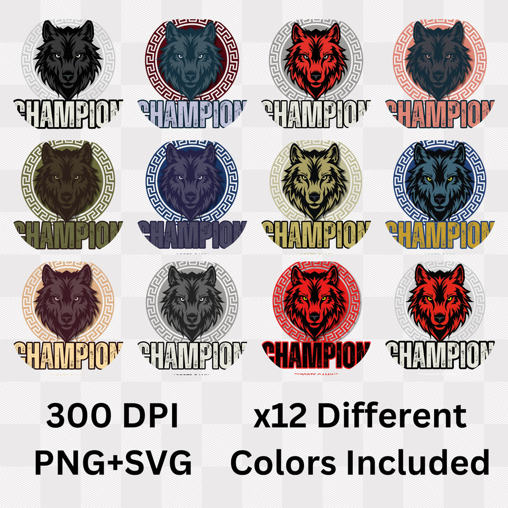 Champion Esports Gaming - Wolf Team Pride Statement Artwork