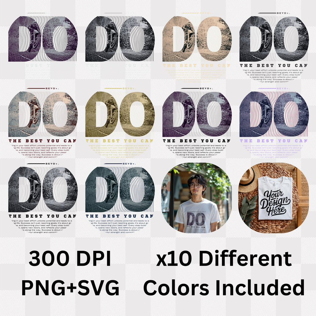 Do The Best You Can - Beyond Limits Motivational Philosophy Statement Artwork