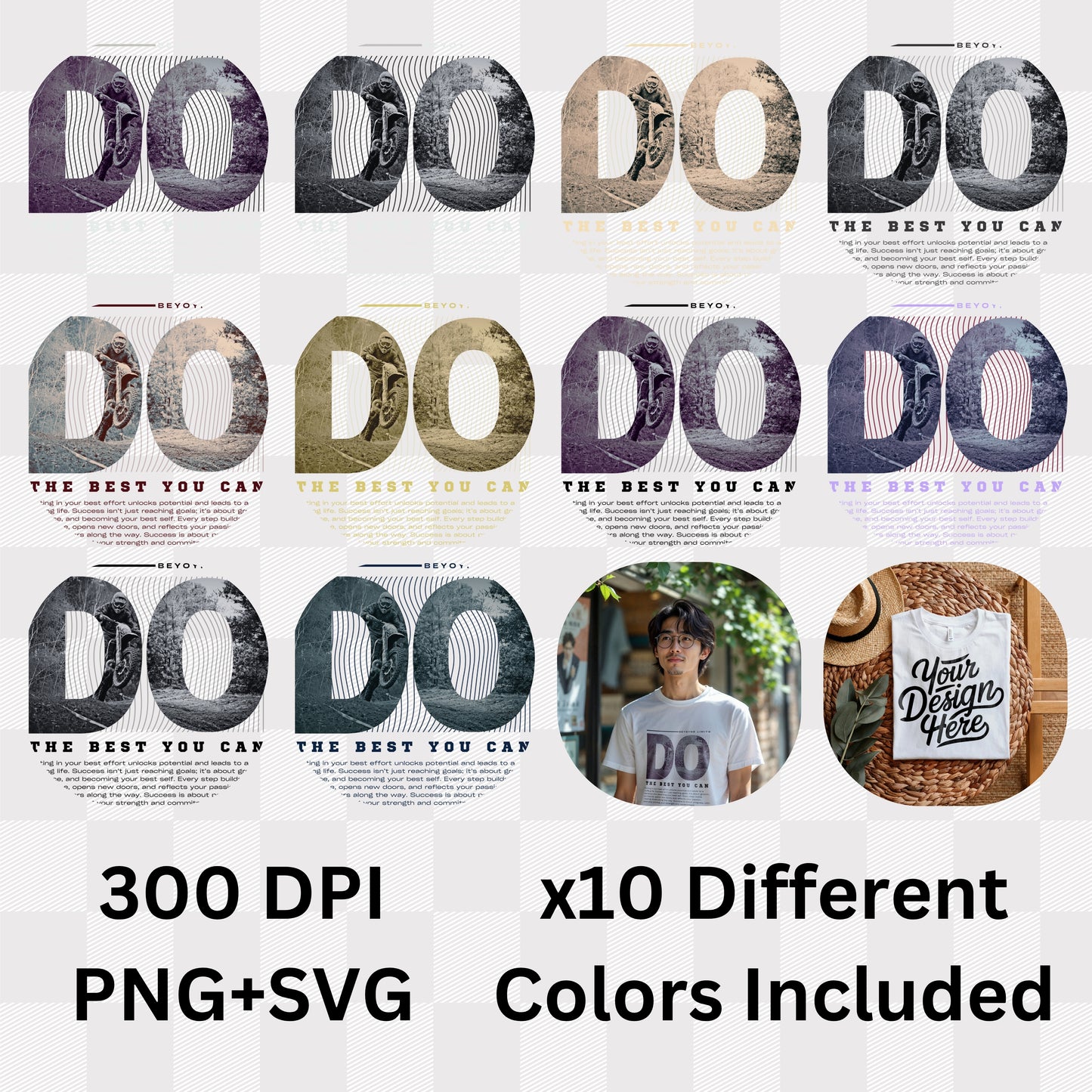 Do The Best You Can - Beyond Limits Motivational Philosophy Statement Artwork