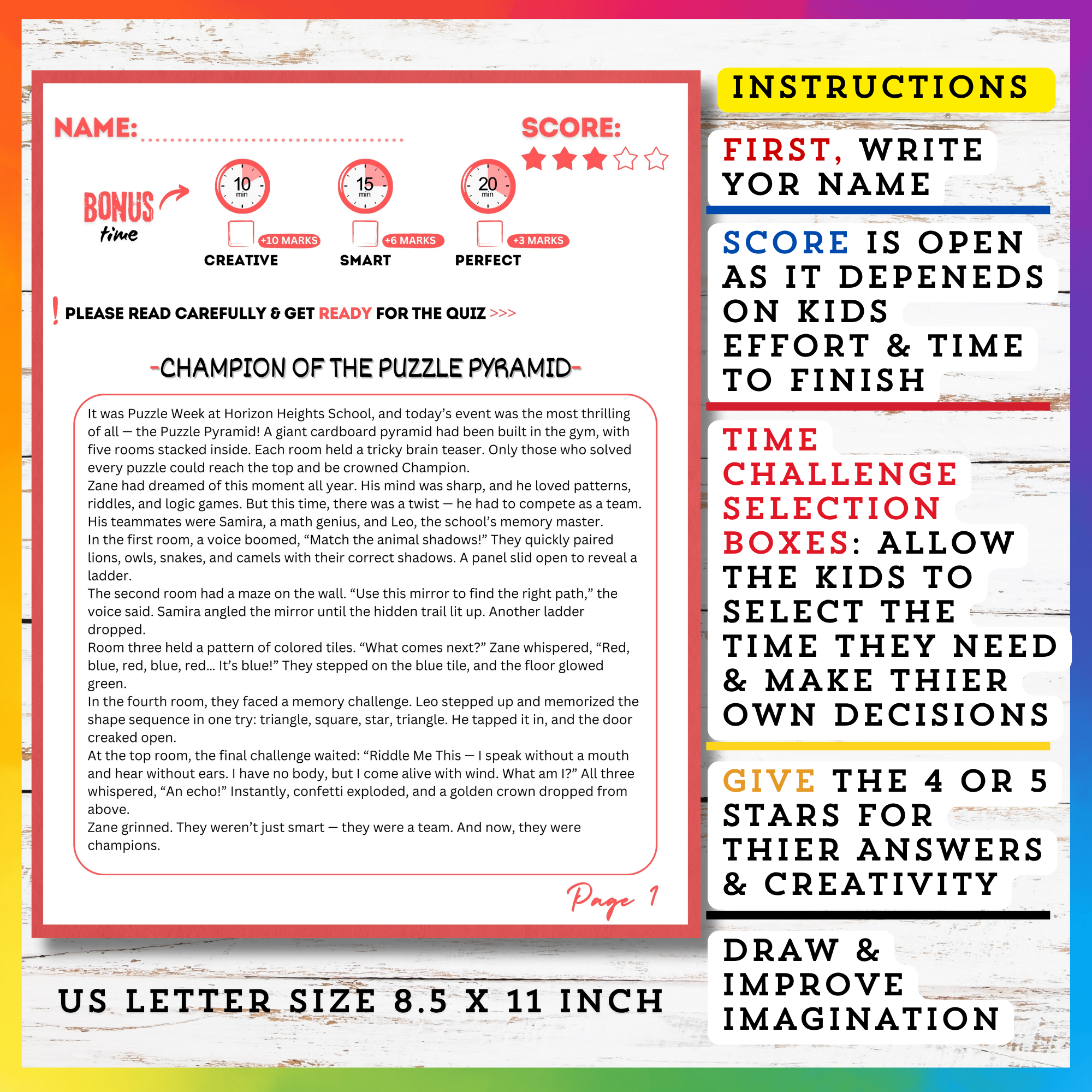 Challenges Reading Stories