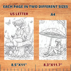 Woodland Elves Coloring Book Pages