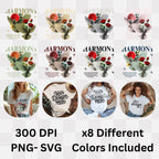 Harmony - Peaceful Doves & Roses Unity Connection Nature Statement Artwork