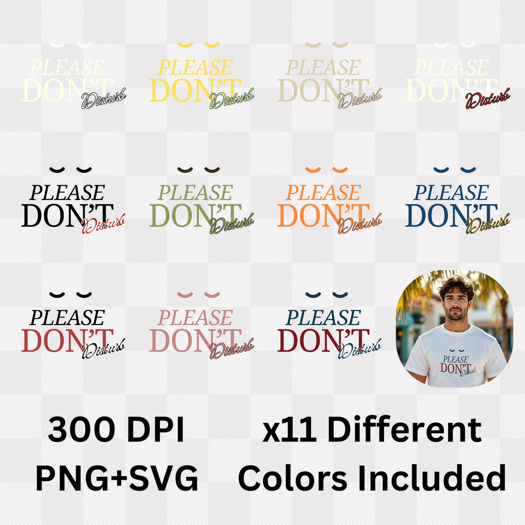 Please Don't Disturb - Peaceful Introvert Statement Artwork