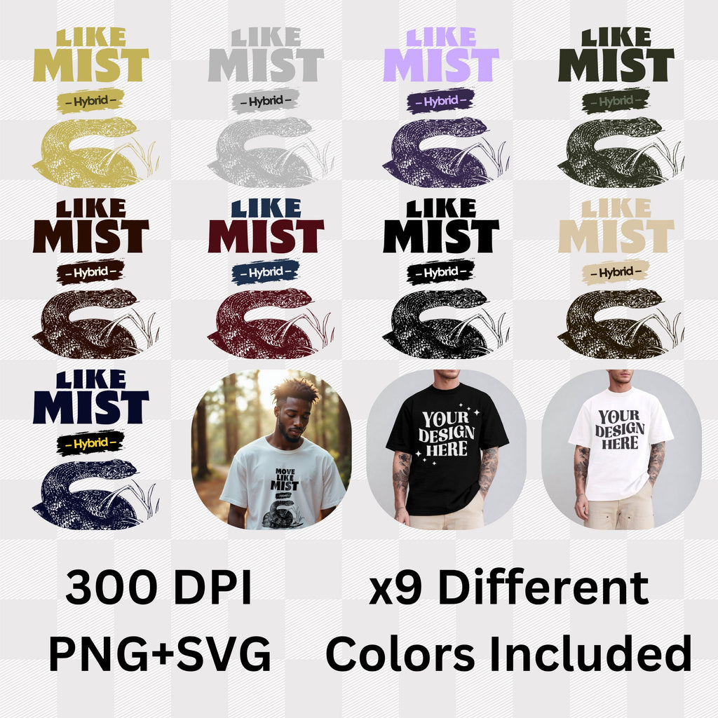 Move Like Mist - Hybrid Snake Fluid Movement Stealth Philosophy Statement Artwork