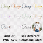 Chasing Dreams - Elegant Floral Script Motivational Minimalist Statement Artwork