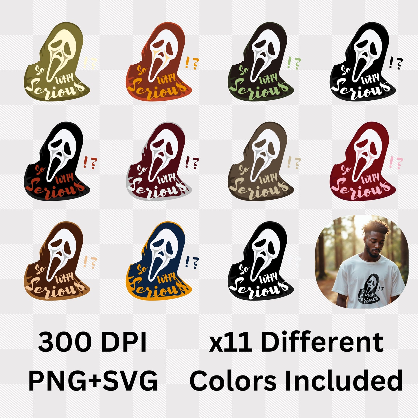 Why So Serious ?! - Horror Comedy Scream Face Statement Artwork