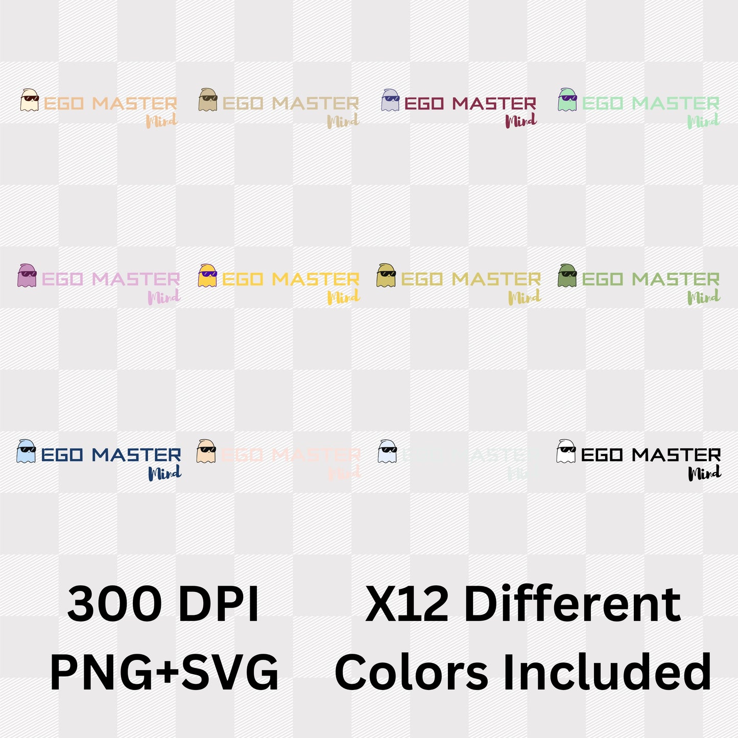 Ego Master Mind - Self-Awareness Minimalist Statement Artwork