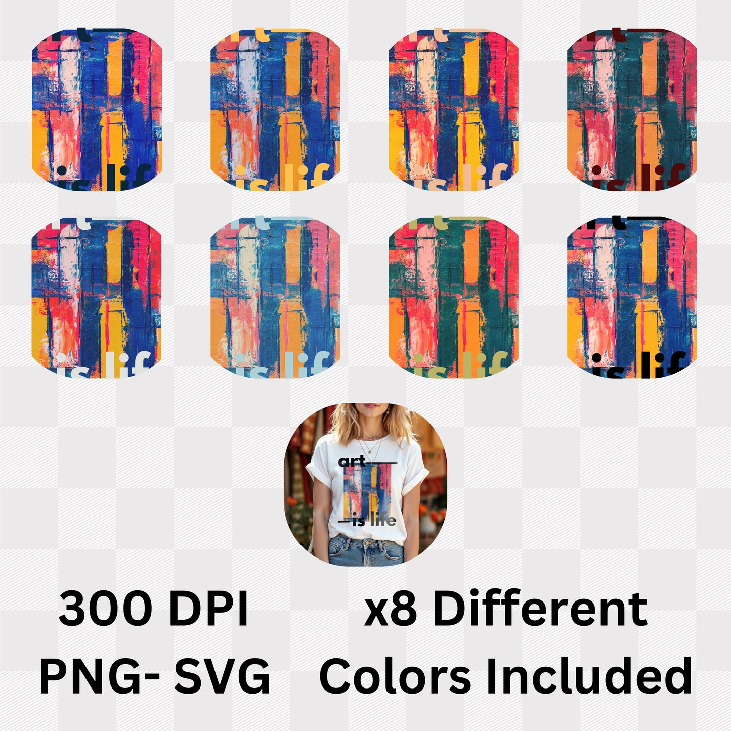 Art Is Life - Abstract Paint Contemporary Creative Expression Statement Artwork