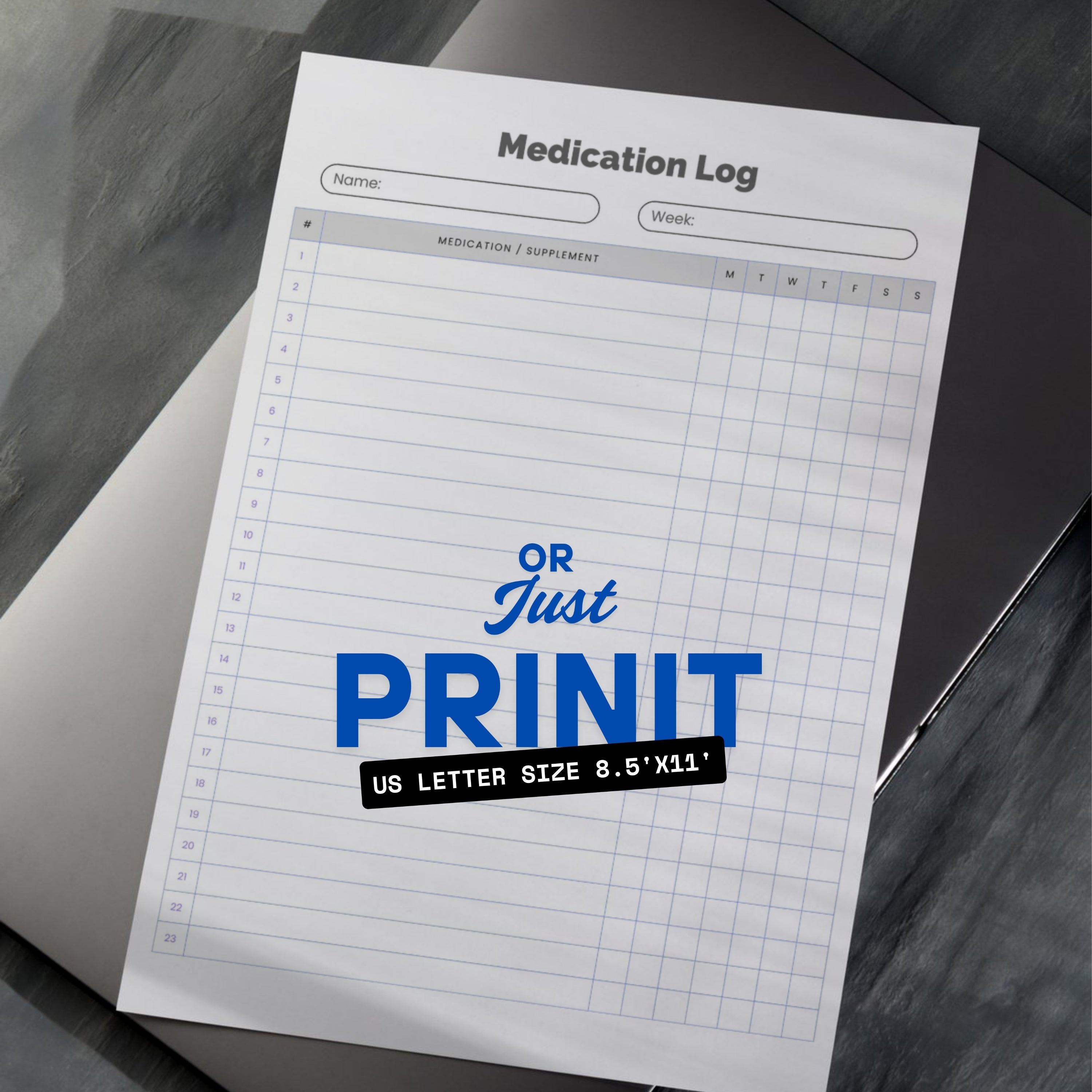 Medication Log Organizer