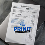 Emotion Log Paper Sheet PDF