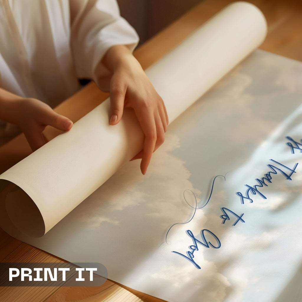 Always Thanks to God - Heavenly Gratitude Wall Art