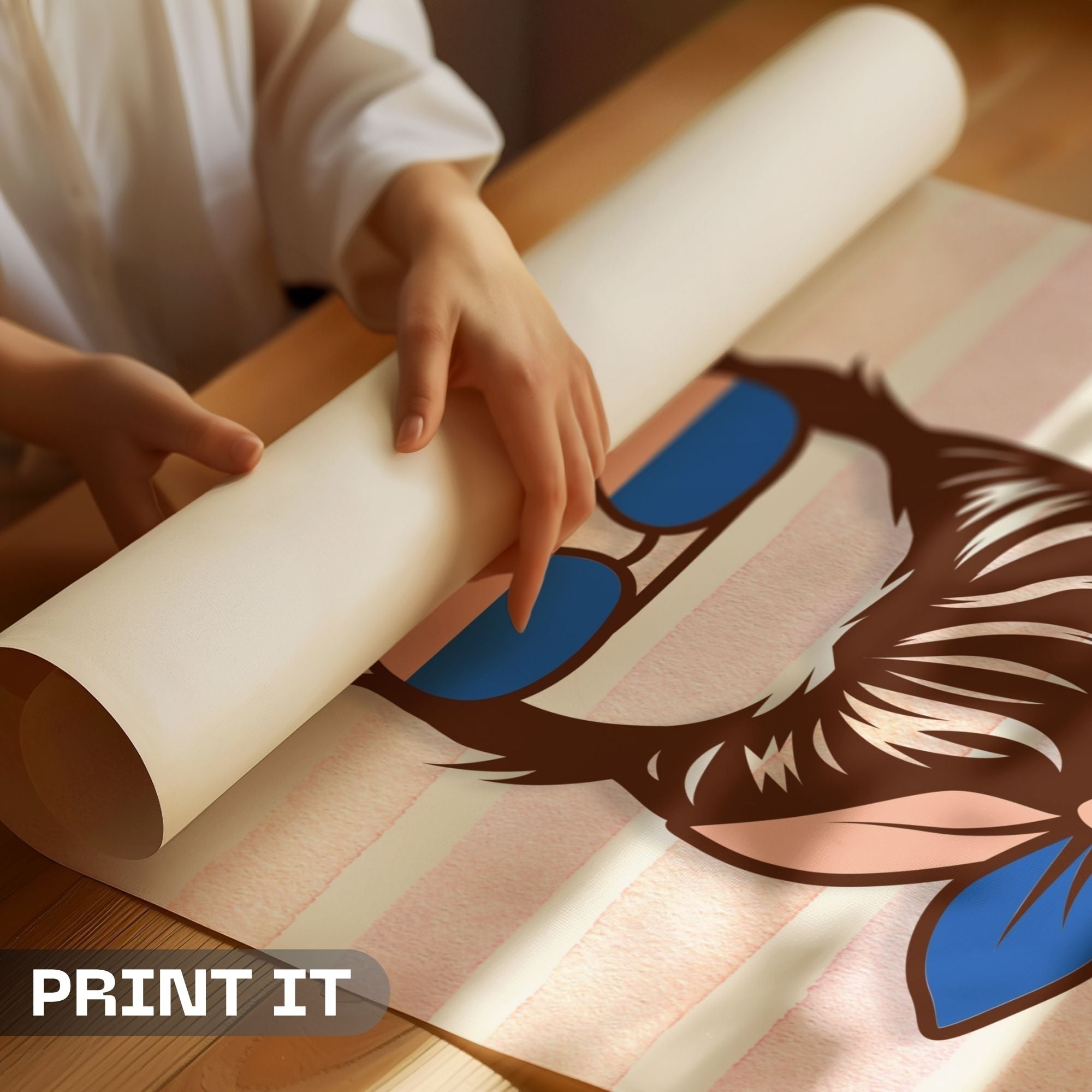 Daddy's Girl - Retro Fashion Illustration Wall Art