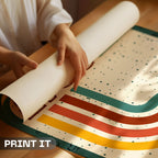 2015 Retro Wave Abstract Wall Art