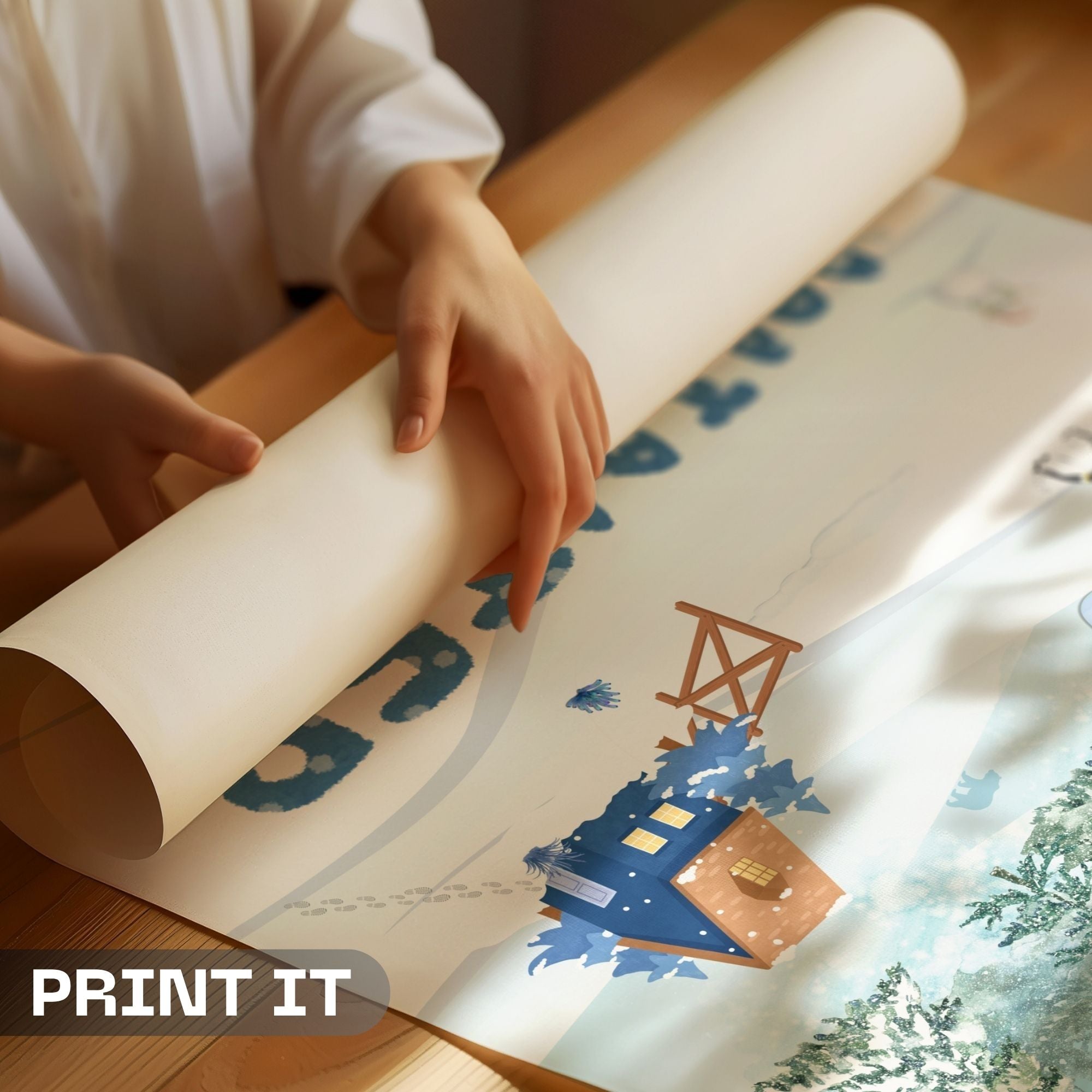 Winter With Love - Cozy Iced Time Landscape Wall Art