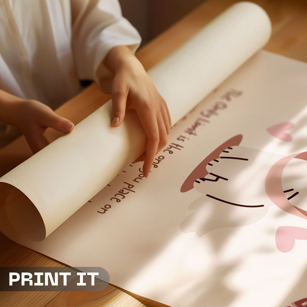 Endless Potential - Inspirational Kawaii Cat Wall Art