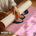 Sisters Club Power - Feminine Sisterhood Wall Art