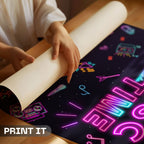 Music Time Neon Wall Art
