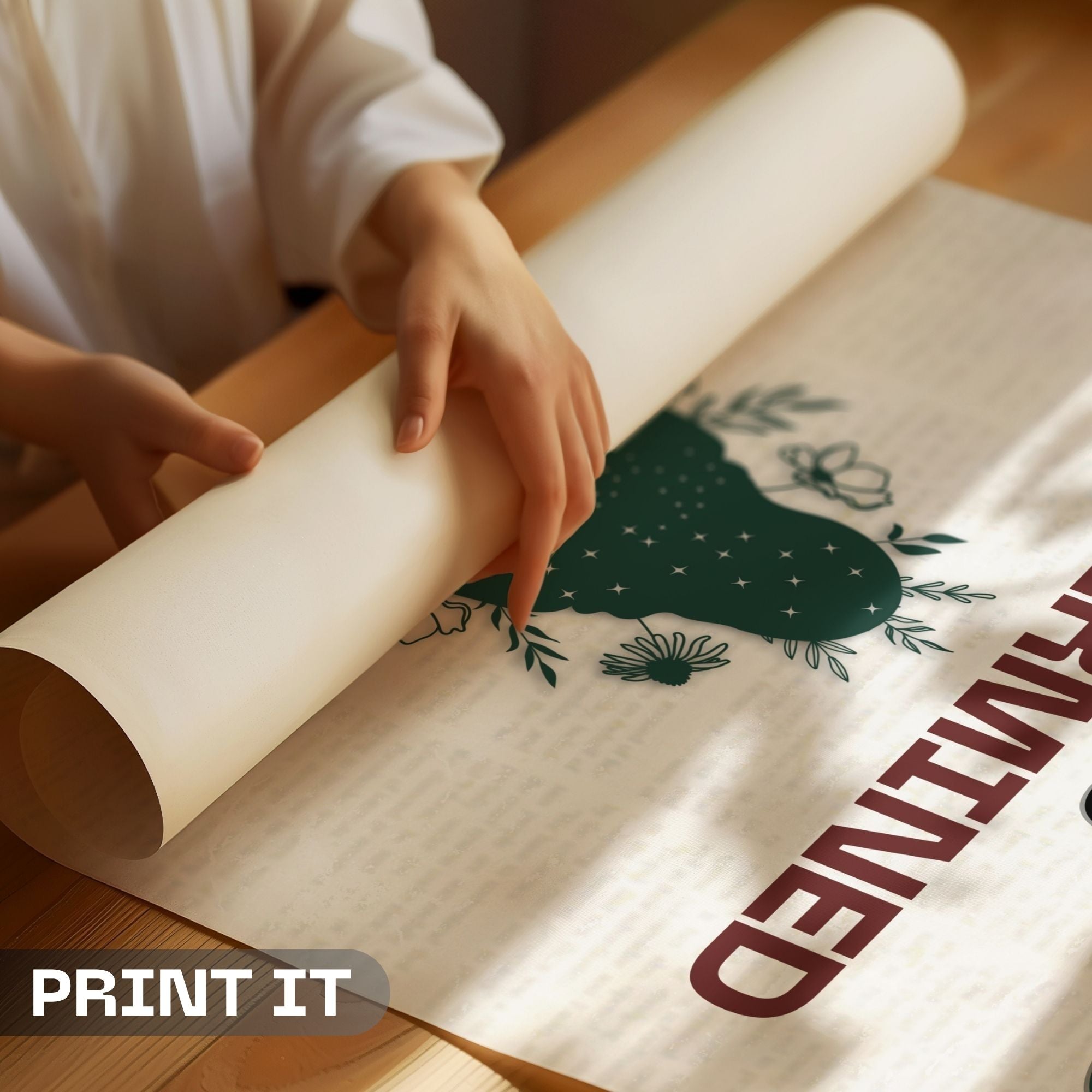 Stay Focused and Determined - Mindfulness Motivation Wall Art